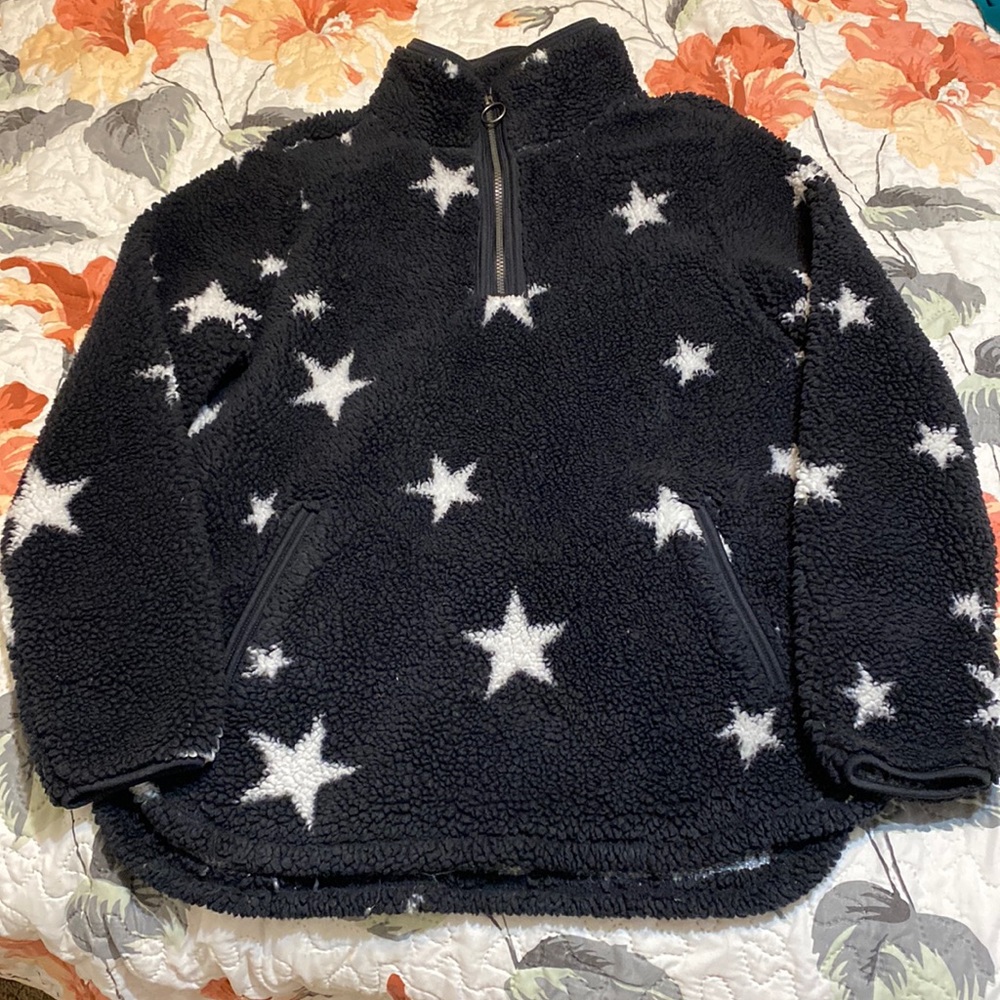 Women’s Large Cozy Sherpa Stars